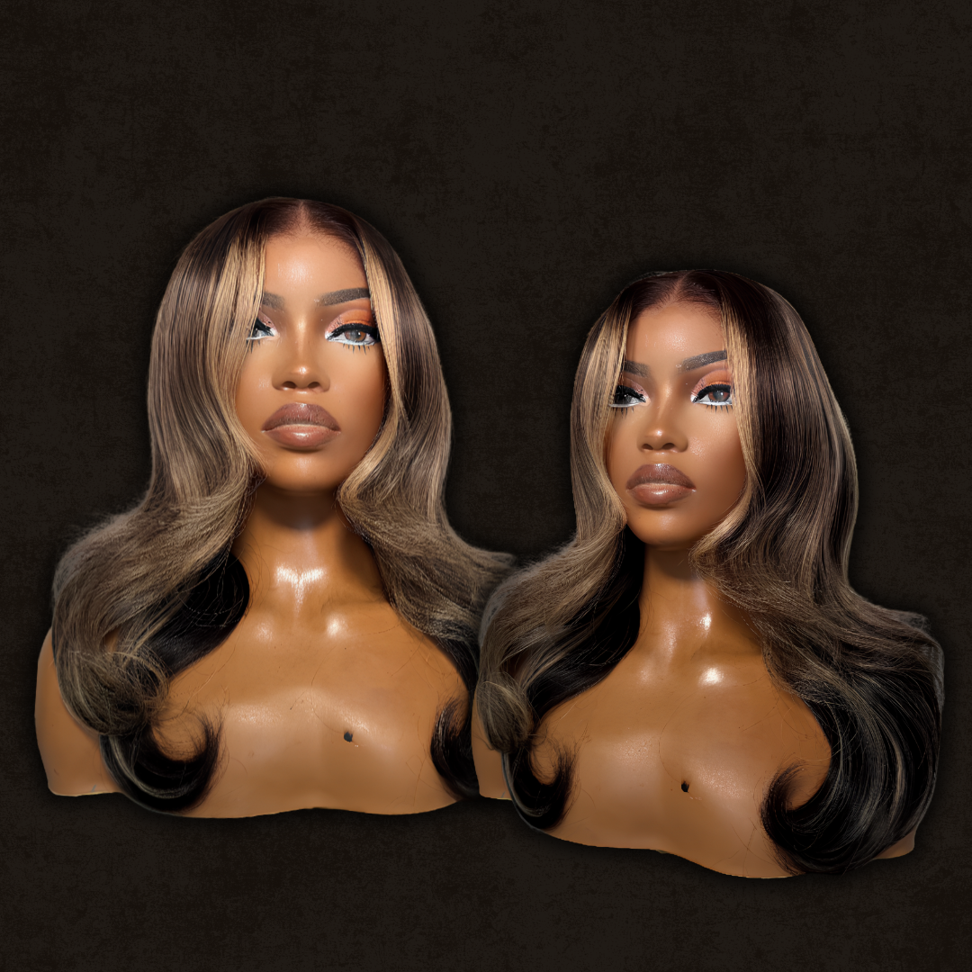 BLONDE HIGHLIGHTED (FRONTAL) BRAND NEW