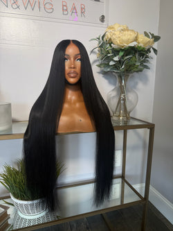 40” MIDDLE PART JET BLACK *SUPER FULL 6 BUNDLES*