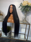 40” MIDDLE PART JET BLACK *SUPER FULL 6 BUNDLES*
