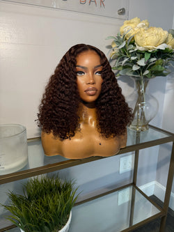 MIDDLE PART CURLY 5x5 (CINNAMON BROWN)