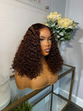 MIDDLE PART CURLY 5x5 (CINNAMON BROWN)