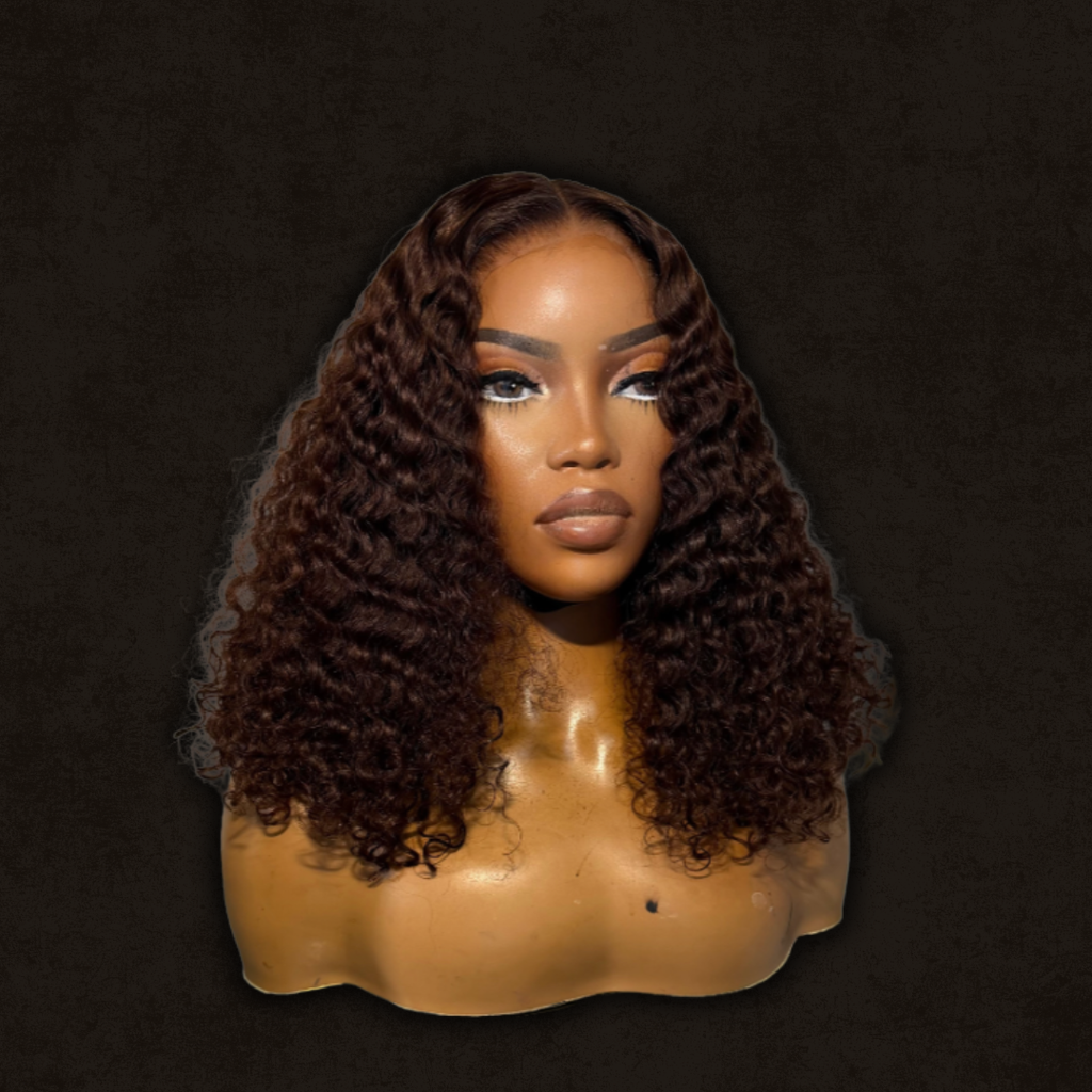 MIDDLE PART CURLY 5x5 (CINNAMON BROWN)